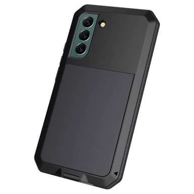 Samsung Galaxy S22 silikonimetallihybridipuhelinkotelo karkaistu lasi pölyä estävä