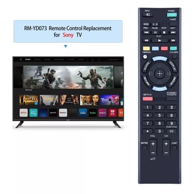 Kaukosäätimen vaihto RM-YD073:lle Sony TV:lle