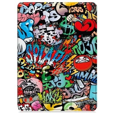 OnePlus Pad 2 Tri-fold Stand Wake/Sleep Cover -tablettikotelo - Graffiti