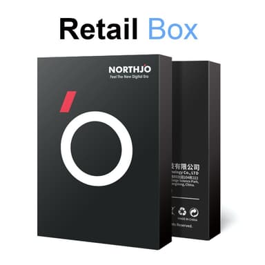 NORTHJO 2 kpl Kameran Linssinsuoja Mustilla Kehyksillä iPhone 16 Pro / 16 Pro Max, HD Kirkas Karkaistu Lasi 3D Kattava Suoja