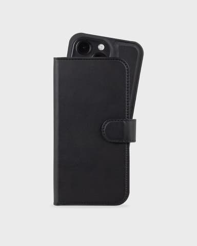 Holdit Cover Lompakkokotelo Magnet Plus Black iPhone 16 Pro Max