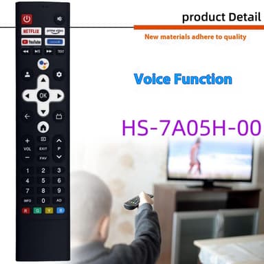 Kaukosäätimen vaihto HS-7A05H-00:lle Skyworth Coocaa TV:lle