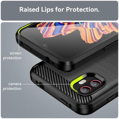 Samsung Galaxy Xcover 6 Pro hiilikuitukuvioinen takakansi