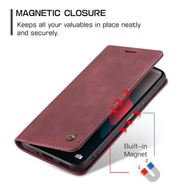 CASEME Retro Lompakkokotelo Samsung Galaxy A26