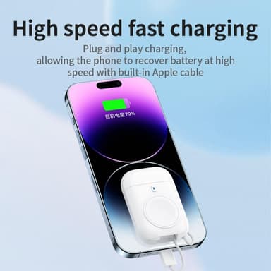 Langaton laturi Powerbank Apple Watch Series 7/6/5/4/3/2/1