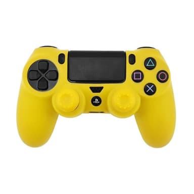 Suojakuori Sony PlayStation 4 Pro Slim PS4:lle liukastumista estävälle silikonikuorelle - Keltainen