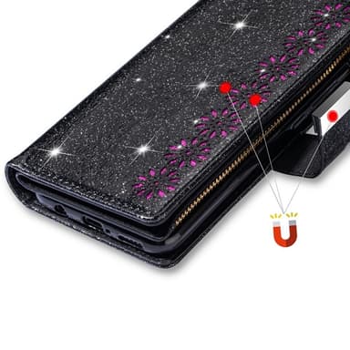 Samsung Galaxy S25+ Kotelo Tähtitaivas Kaiverrettu Lompakkokotelo