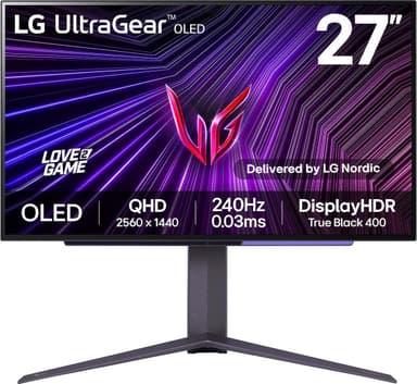 LG UltraGear 27GS95QE 27" OLED pelinäyttö