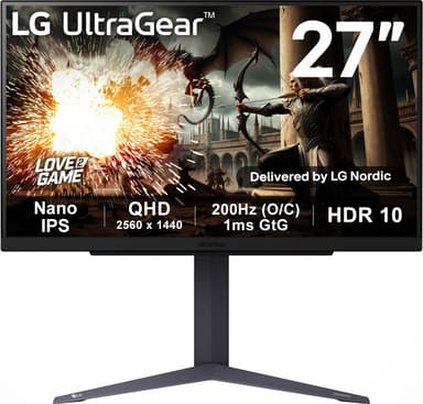 LG UltraGear 27GS75Q 27" pelinäyttö