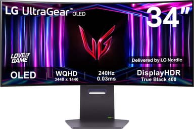 LG UltraGear 34GS95QE 34" OLED kaareva pelinäyttö