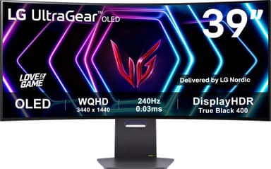 LG UltraGear 39GS95QE 39" OLED kaareva pelinäyttö