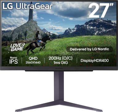 LG UltraGear 27GS85Q 27" pelinäyttö