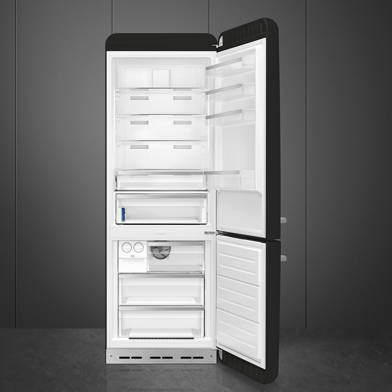 Smeg 50's Style Jääkaappipakastimet FAB38RBL6 (Musta)