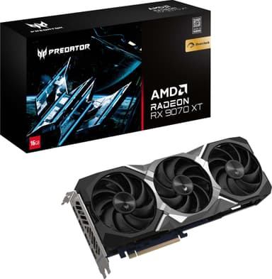 Acer Predator Bifrost Radeon™ RX 9070 XT OC 16 GB näytönohjain