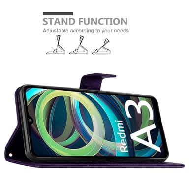 Xiaomi RedMi A3 / A3X Suojakuori Lompakkokotelo Kukka
