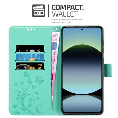 Xiaomi RedMi Note 14 5G Suojakuori Lompakkokotelo Kukka