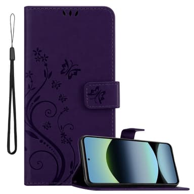 Xiaomi RedMi Note 14 5G Suojakuori Lompakkokotelo Kukka