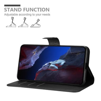 Xiaomi Poco F5 Pro Suojakuori Lompakkokotelo (Musta)