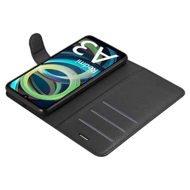 Xiaomi RedMi A3 / A3X Suojakuori Lompakkokotelo (Musta)