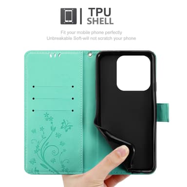 Xiaomi RedMi Note 14 5G Suojakuori Lompakkokotelo Kukka