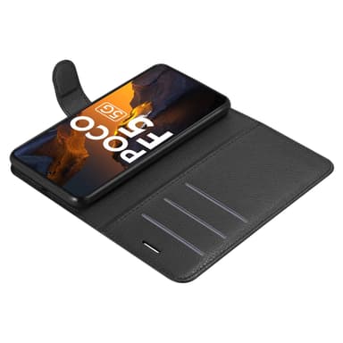 Xiaomi Poco F5 Suojakuori Lompakkokotelo (Musta)