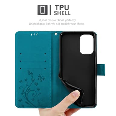 Xiaomi Poco F5 Suojakuori Lompakkokotelo Kukka