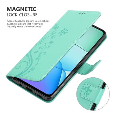 Xiaomi RedMi 13 4G Suojakuori Lompakkokotelo Kukka