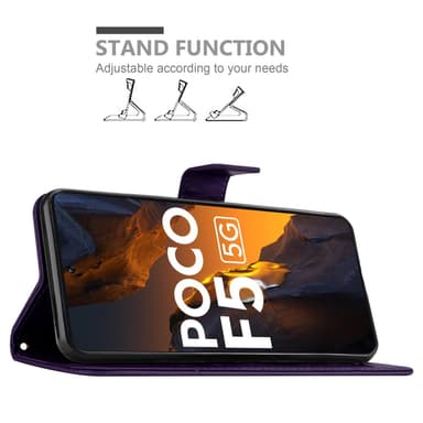Xiaomi Poco F5 Suojakuori Lompakkokotelo Kukka