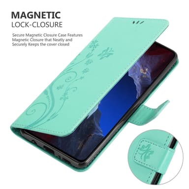Xiaomi Poco F5 Pro Suojakuori Lompakkokotelo Kukka