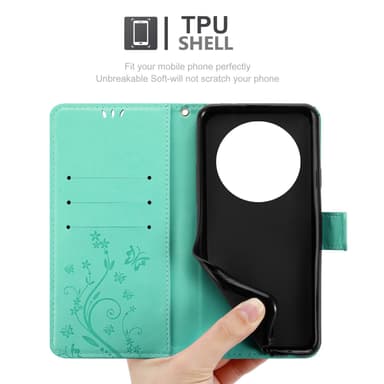 Xiaomi RedMi 14C Suojakuori Lompakkokotelo Kukka