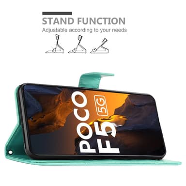 Xiaomi Poco F5 Suojakuori Lompakkokotelo Kukka