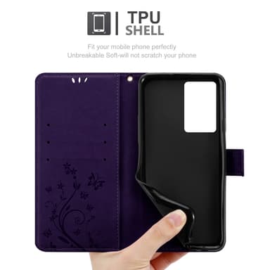 Xiaomi Poco F5 Pro Suojakuori Lompakkokotelo Kukka
