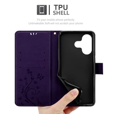 Xiaomi RedMi 13 4G Suojakuori Lompakkokotelo Kukka