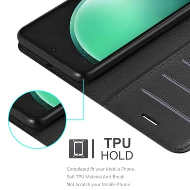 Samsung Galaxy S24 FE Suojakuori Lompakkokotelo (Musta)