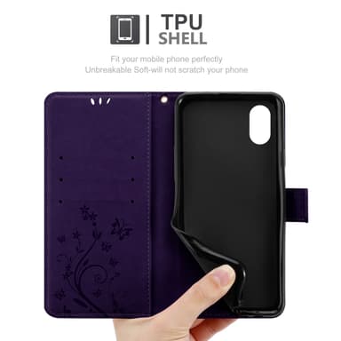 Samsung XCover 7 Suojakuori Lompakkokotelo Kukka