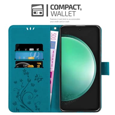 Samsung Galaxy S24 FE Suojakuori Lompakkokotelo Kukka