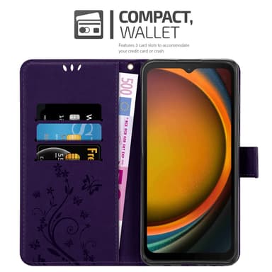 Samsung XCover 7 Suojakuori Lompakkokotelo Kukka
