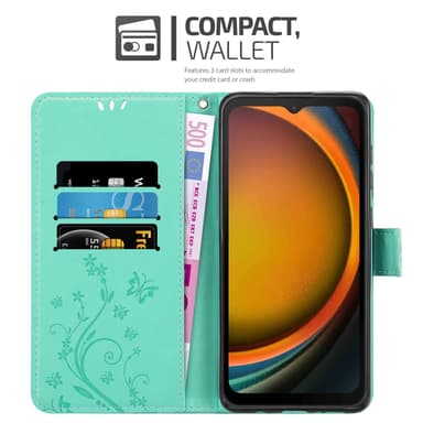 Samsung XCover 7 Suojakuori Lompakkokotelo Kukka