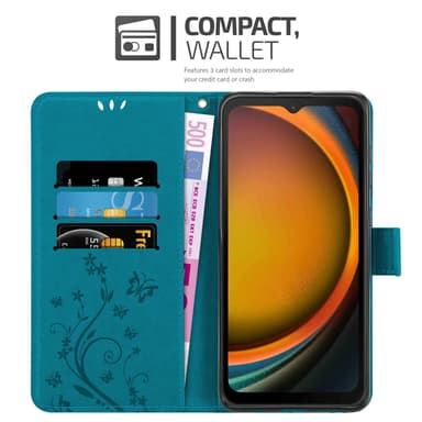Samsung XCover 7 Suojakuori Lompakkokotelo Kukka