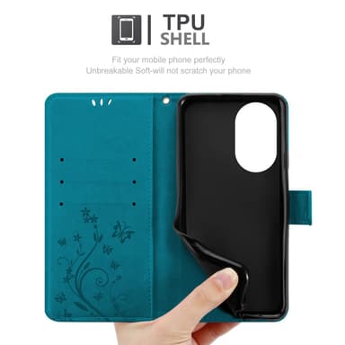 Huawei Nova 13 Suojakuori Lompakkokotelo Kukka