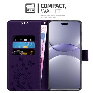 Huawei Nova 13 Pro Suojakuori Lompakkokotelo Kukka