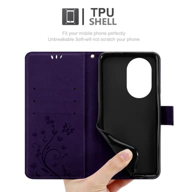 Huawei Nova 13 Pro Suojakuori Lompakkokotelo Kukka