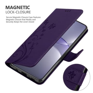 Huawei Nova 13 Pro Suojakuori Lompakkokotelo Kukka