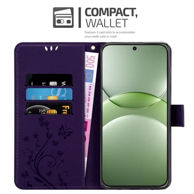 Huawei Nova 13 Suojakuori Lompakkokotelo Kukka