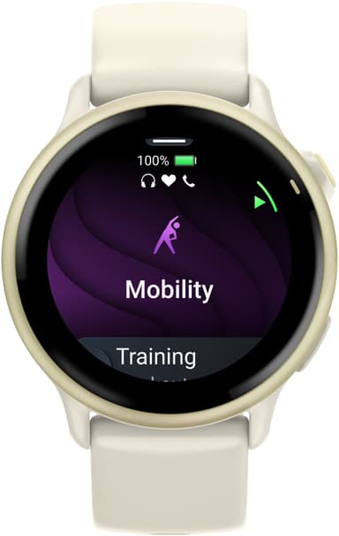Garmin Vivoactive 6 älykello 42 mm (Bone/Lunar Gold)