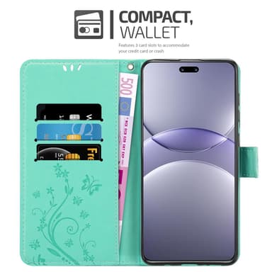 Huawei Nova 13 Pro Suojakuori Lompakkokotelo Kukka