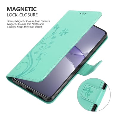 Huawei Nova 13 Pro Suojakuori Lompakkokotelo Kukka