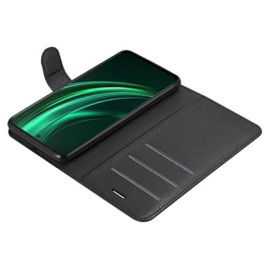 Realme 13 Suojakuori Lompakkokotelo (Musta)