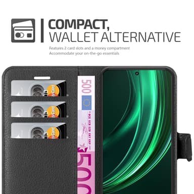 Realme 13 Suojakuori Lompakkokotelo (Musta)