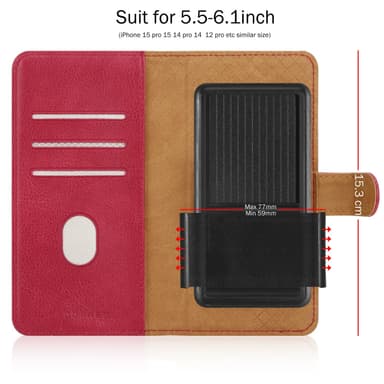 iPhone 16e Suojakuori Lompakkokotelo Case Cover